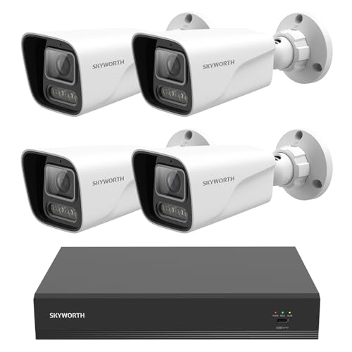 SKYWORTH 超暗視防犯カメラ 500万画素 防犯カメラ 屋外 屋内 監視カメラ 500万画素 小型 高齢者 子供